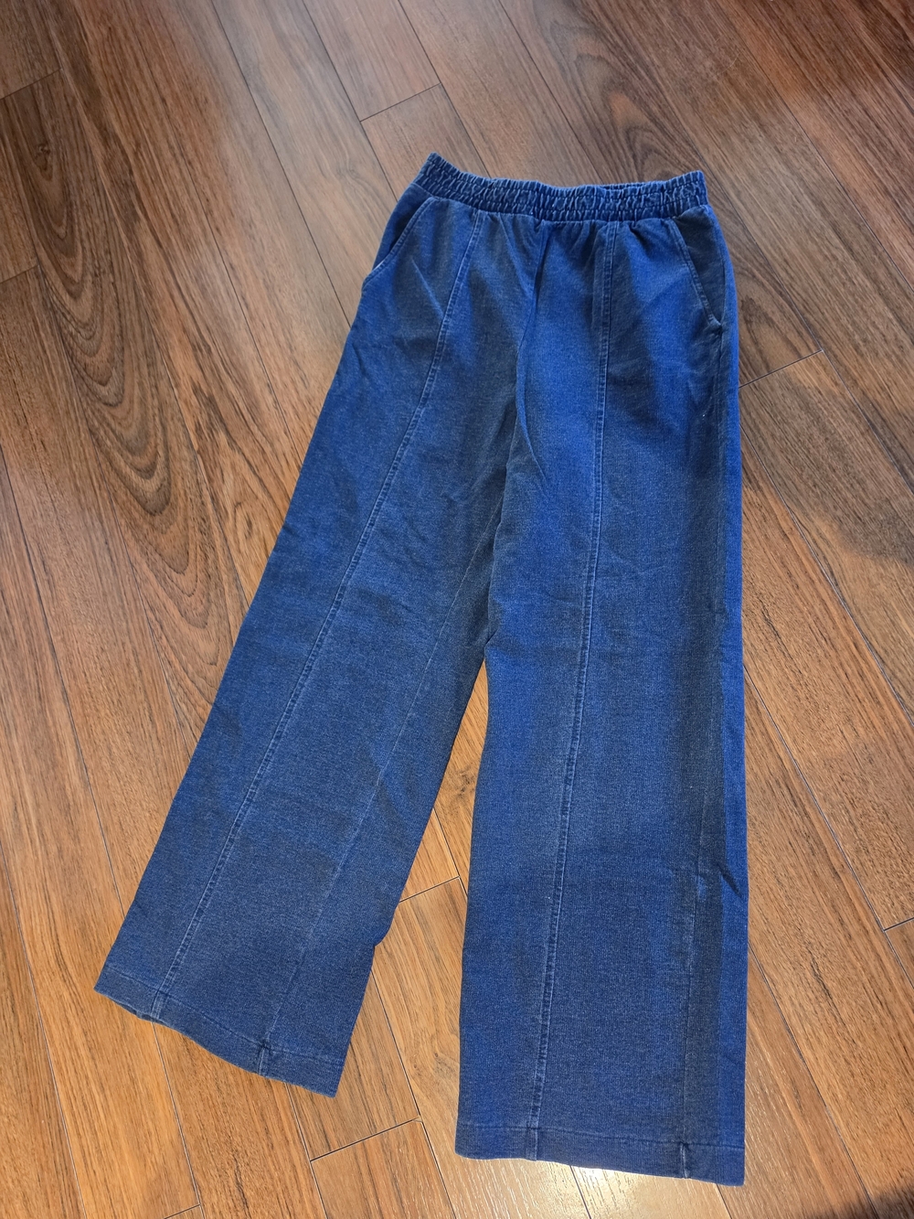 GAP Women's Wide-Leg Pull-On Jeans - Deep Blue